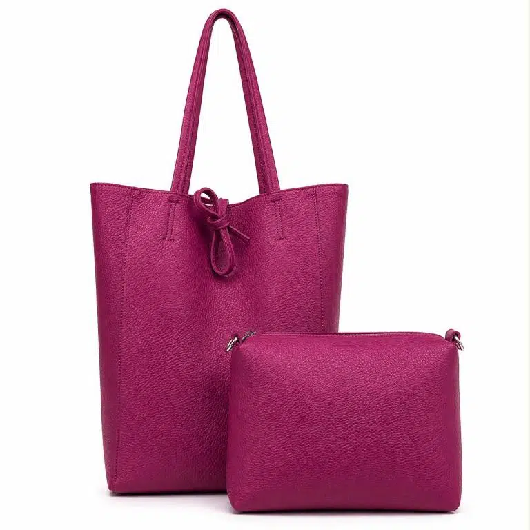 Bolso de Hombro Sintético con Cierre de Cuerdas+Bolsito Extra con Cremallera para Mujer - Imagen 2