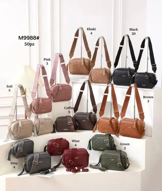 Juego 2 Bolsos Bandolera Maxfly con Flecos Decorativos en la Cremallera para Mujer - Imagen 3