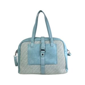 Bolso Sintético de Hombro para Mujer con 2 Asas Largas y Tira Bandolera