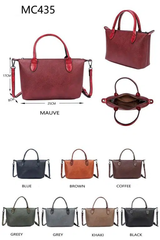 Bolso Bandolera Sintético de Mujer con Tamaño Compacto, 2 Asas Cortas y Cremallera - Imagen 3