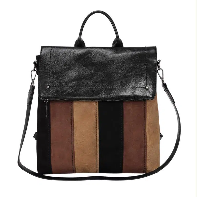Amplia Mochila Sintética de Mujer con Diseño Multicolor, Gran Calidad y Bolsillos Exteriores - Imagen 5