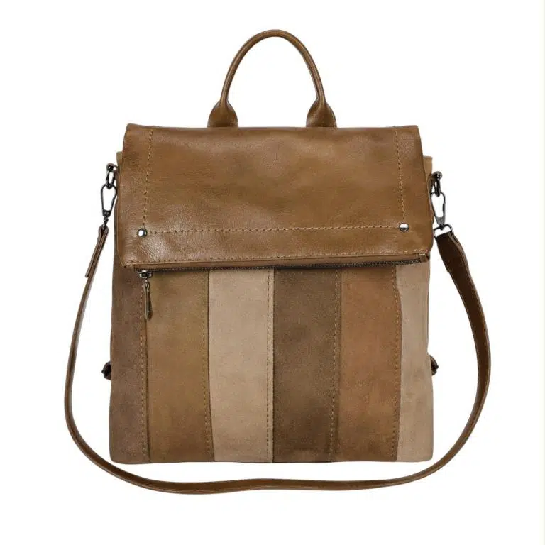 Amplia Mochila Sintética de Mujer con Diseño Multicolor, Gran Calidad y Bolsillos Exteriores - Imagen 4