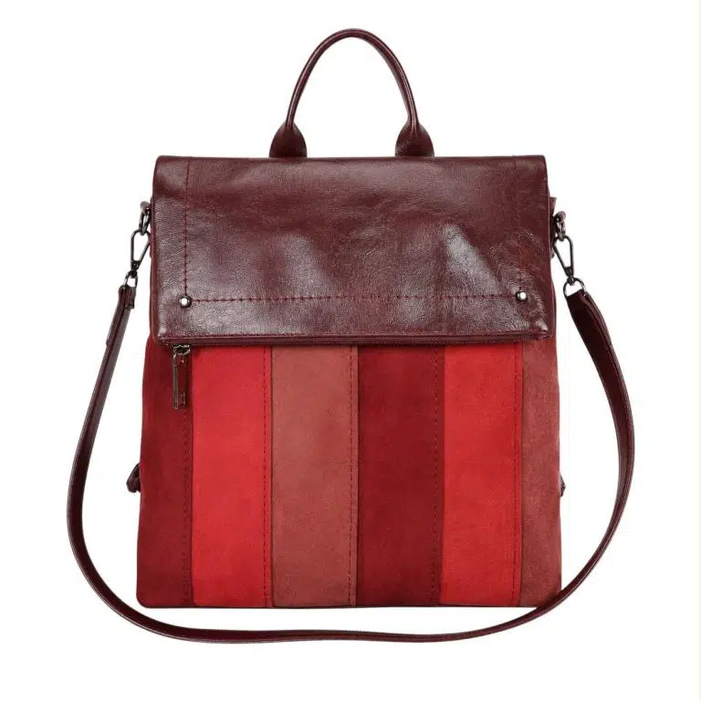 Amplia Mochila Sintética de Mujer con Diseño Multicolor, Gran Calidad y Bolsillos Exteriores - Imagen 3