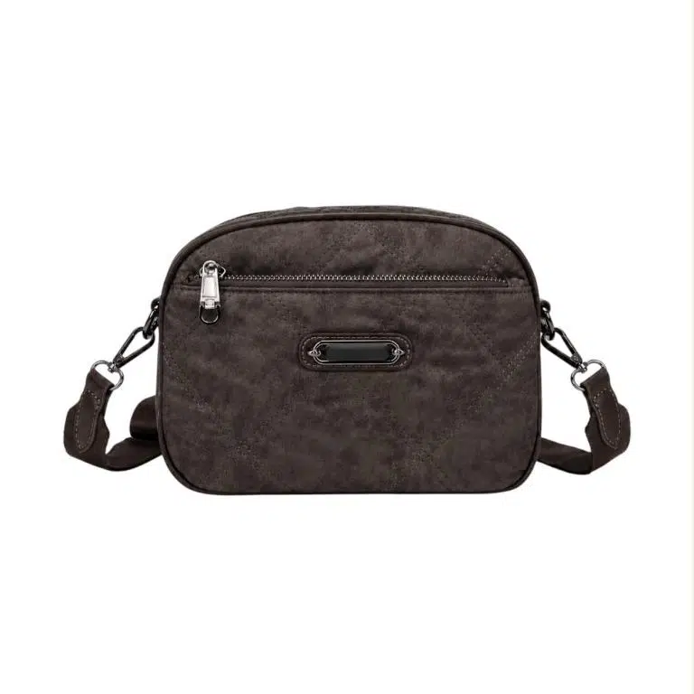 Bolso Bandolera Sintético Acolchado con Agarres Laterales y Bolsillos Exteriores para Mujer - Imagen 6