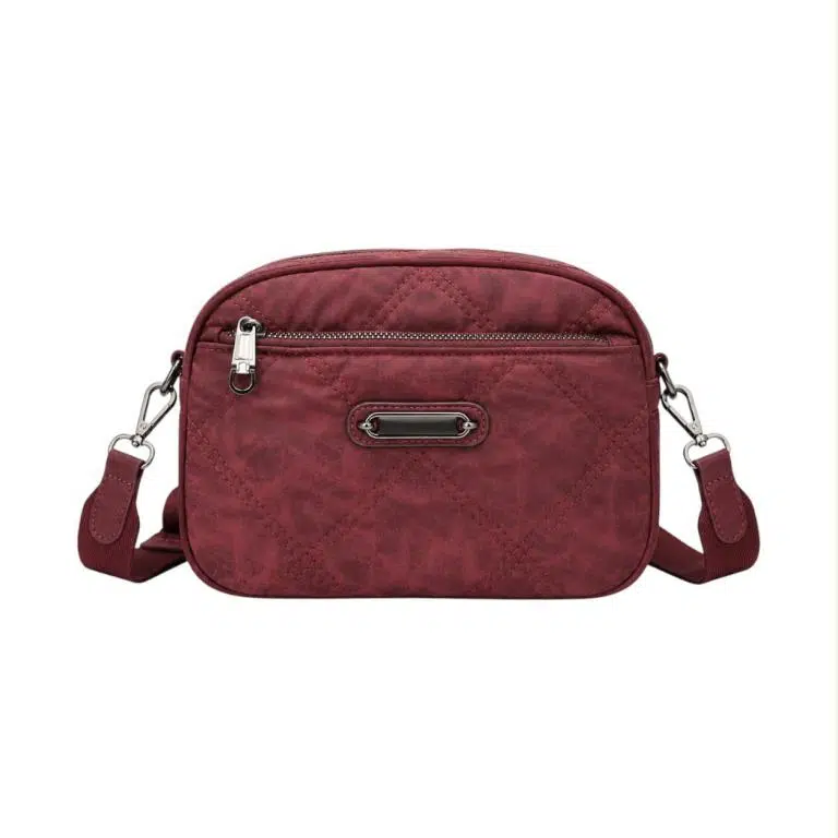 Bolso Bandolera Sintético Acolchado con Agarres Laterales y Bolsillos Exteriores para Mujer - Imagen 5