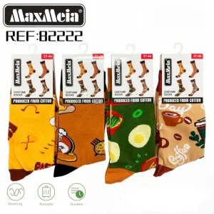 Calcetines Largos y Elásticos en Algodón con Diseño Temática de Cocinas para Hombre y Mujer