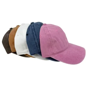 Bonita Gorra Ajustable de Mujer en Algodón 100% con Colores Lisos Ideal para Regalo