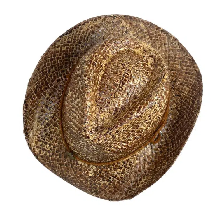 Sombrero tipo Western Cowboy en Hierba 100% para Mujer con Cordón Ajustable y Gran Calidad - Imagen 3