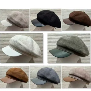 Gorra de Lana Unisex con Colores Lisos, Talla Única y Gran Calidad