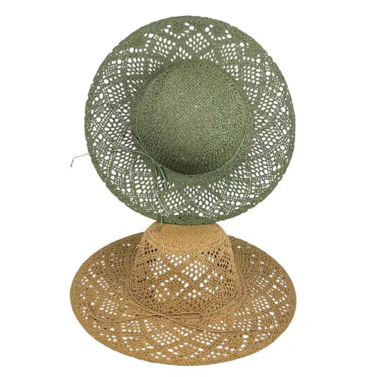Sombrero de Papel y Algodón con Ala Ancha, Lazo Decorativo y Talla Única para Mujer - Imagen 4