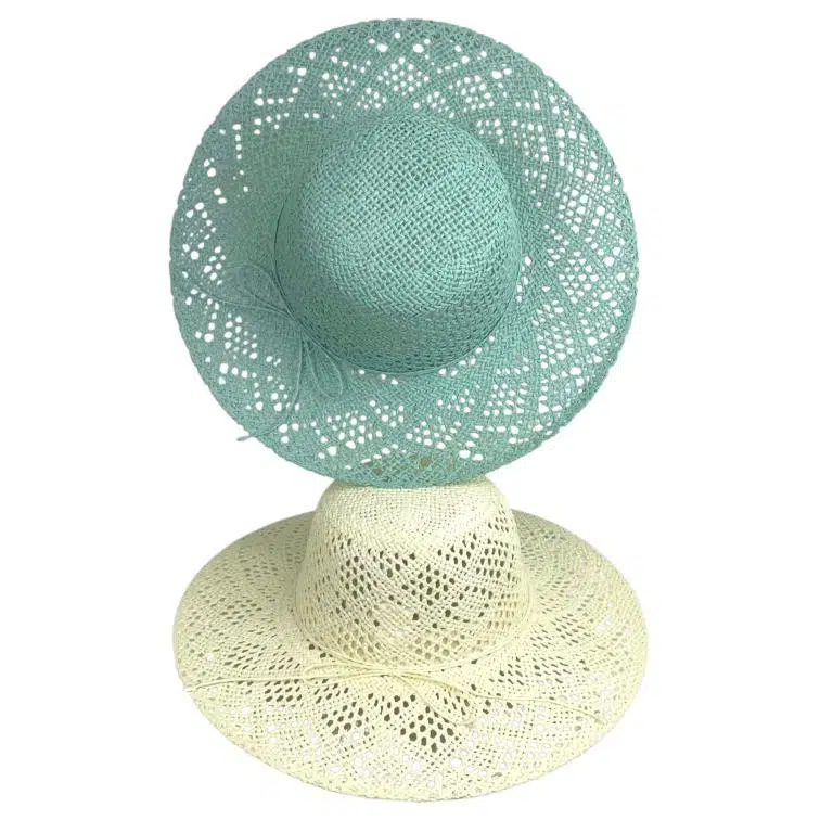 Sombrero de Papel y Algodón con Ala Ancha, Lazo Decorativo y Talla Única para Mujer - Imagen 6