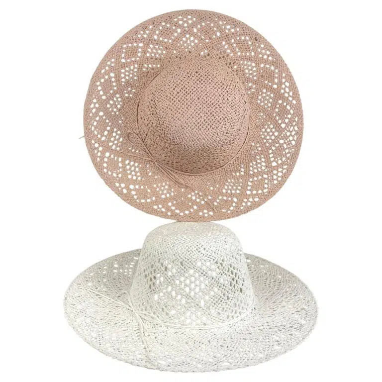Sombrero de Papel y Algodón con Ala Ancha, Lazo Decorativo y Talla Única para Mujer - Imagen 5