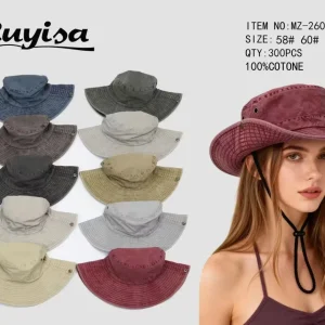 Sombrero Ajustable de Algodón para Mujer con Cuerda y Gran Calidad