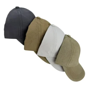 Cómoda Gorra Ajustable de Mujer en Algodón 100% con Visera y Colores Lisos