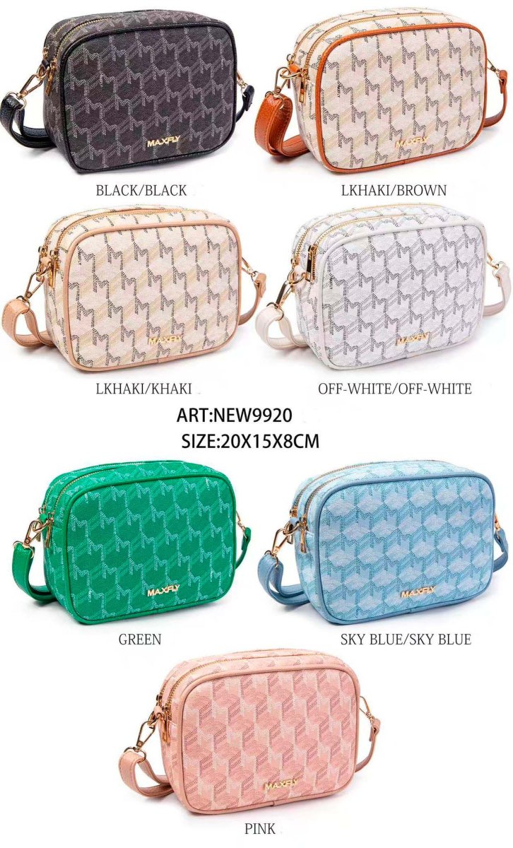 Bolso Bandolera Sintético Maxfly con Bolsillo Trasero y 2 Compartimentos con Cremallera para Mujer - Imagen 3