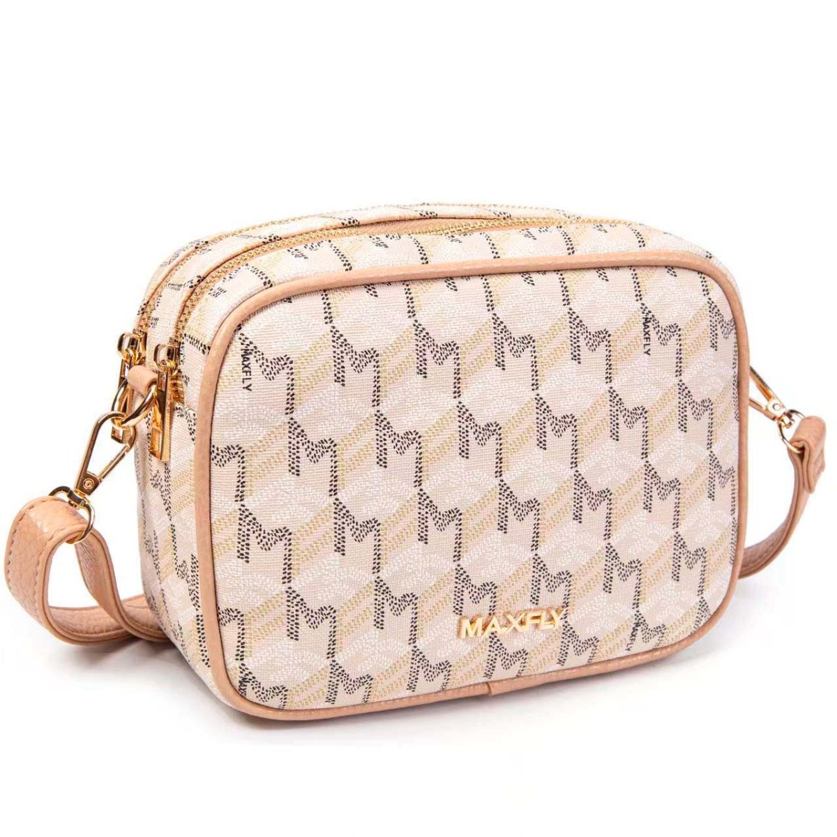 Bolso Bandolera Sintético Maxfly con Bolsillo Trasero y 2 Compartimentos con Cremallera para Mujer - Imagen 2