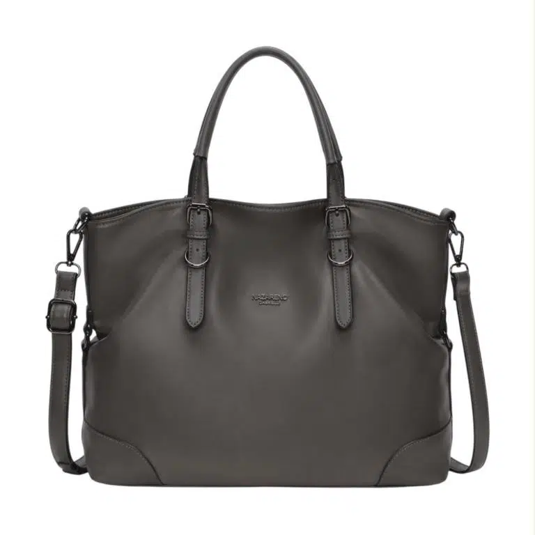 Bolso de Hombro Shopper en Nylon para Mujer Nazareno Gabrielli con 2 Asas Ajustables - Imagen 8