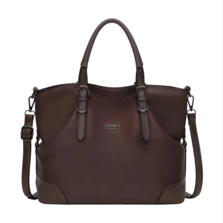 Bolso de Hombro Shopper en Nylon para Mujer Nazareno Gabrielli con 2 Asas Ajustables - Imagen 9