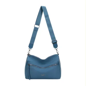 Bolso Bandolera en Tela Nylon para Mujer Nazareno Gabrielli con 2 Bolsillos Exteriores