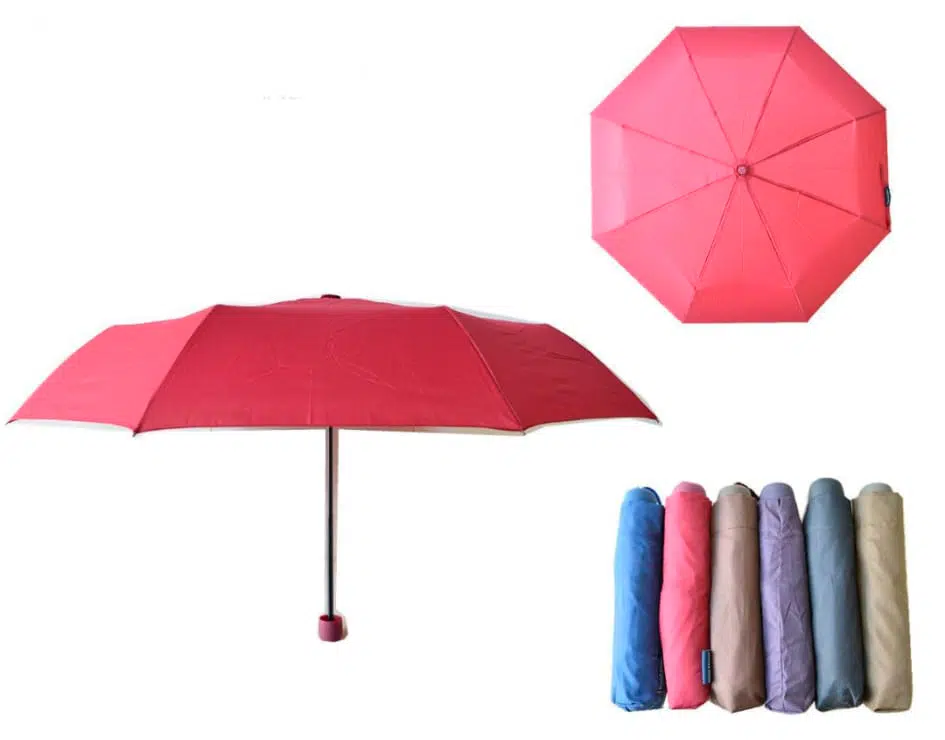 Paraguas con Funda y Colores Lisos Ideal para Regalo y Resistente al Viento para Mujer - Imagen 2