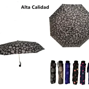 Bonito Paraguas de Mujer con Alta Calidad, Mango Antideslizante y Resistencia al Viento