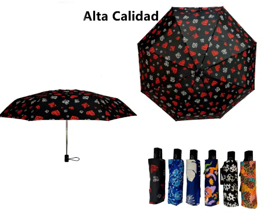 Bonito Paraguas de Mujer con Alta Calidad, Original Diseño y Mango Antideslizante