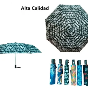 Original Paraguas de Mujer con Alta Calidad, Precioso Diseño y Mango Antideslizante