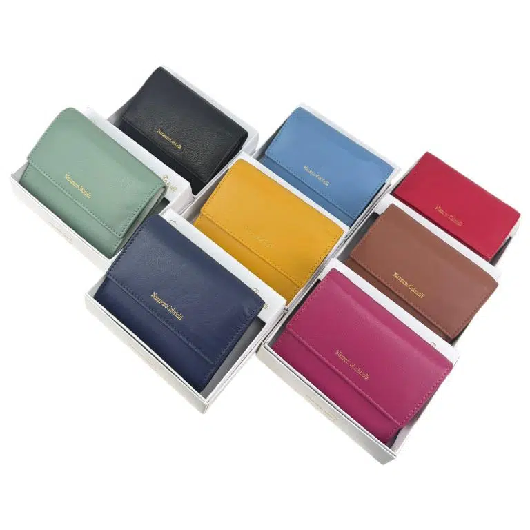 Cartera de Gran Calidad en Piel Nazareno Gabrielli con Caja y Fabricado en India para Mujer - Imagen 3