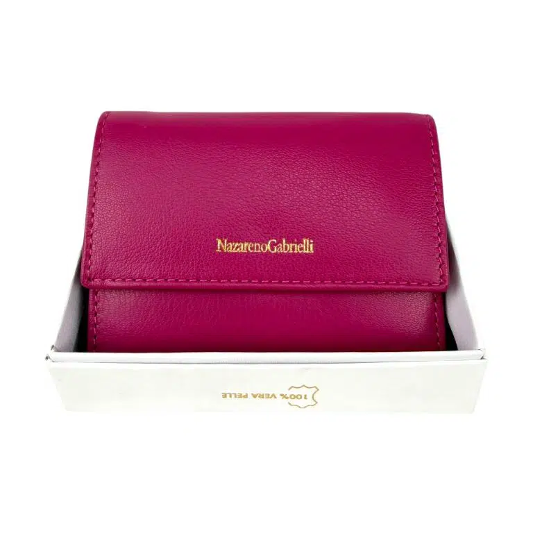 Cartera de Gran Calidad en Piel Nazareno Gabrielli con Caja y Fabricado en India para Mujer - Imagen 5
