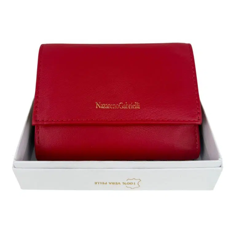 Cartera de Gran Calidad en Piel Nazareno Gabrielli con Caja y Fabricado en India para Mujer - Imagen 2