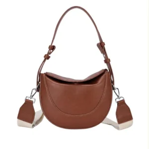 Bolso de Mano Sintético para Mujer con Solapa de Imán y Asa Ajustable tipo Cinturón
