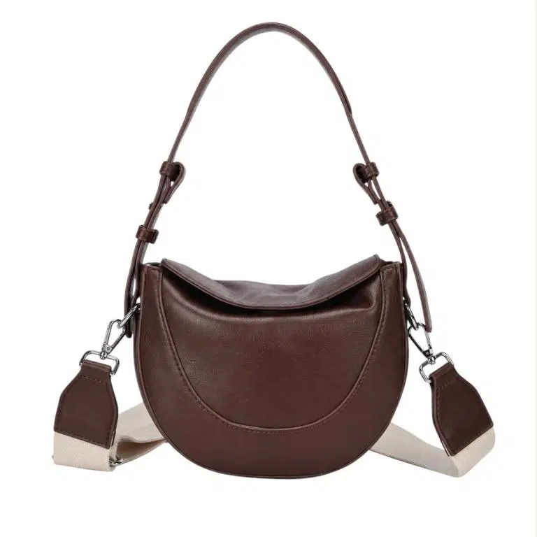 Bolso de Mano Sintético para Mujer con Solapa de Imán y Asa Ajustable tipo Cinturón - Imagen 4