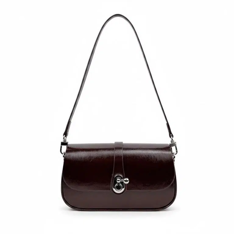 Bolso Bandolera Sintético para Mujer con Solapa Manivela de Giro y Asa Larga Removible - Imagen 7