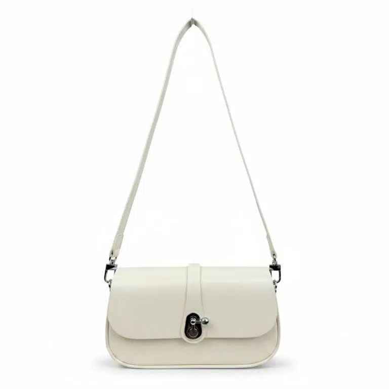 Bolso Bandolera Sintético para Mujer con Solapa Manivela de Giro y Asa Larga Removible - Imagen 5