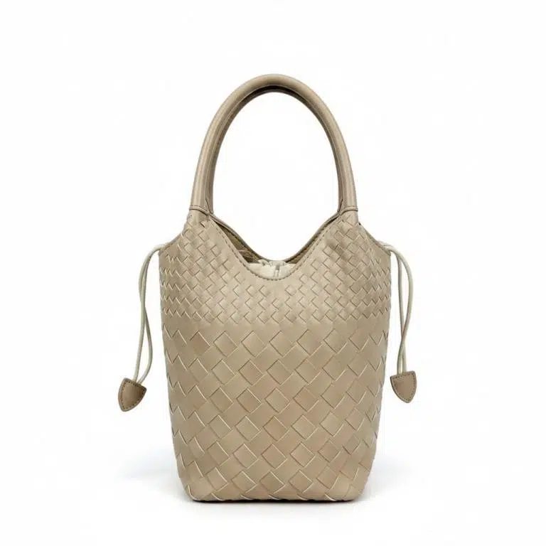 Bolso de Mano Sintético con Diseño Trenzado y Saco Interno Cosido de Cuerdas para Mujer - Imagen 6