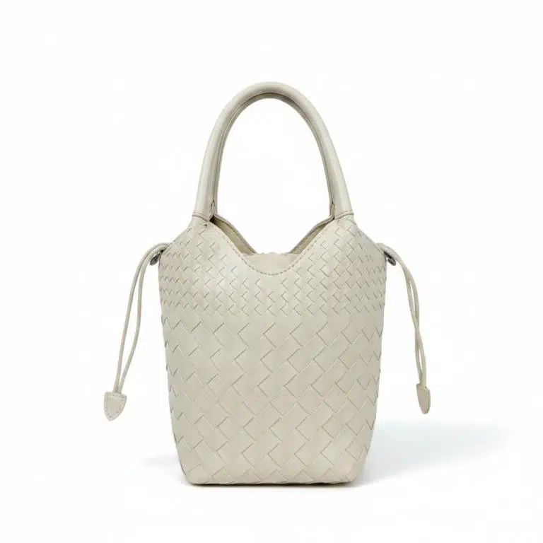 Bolso de Mano Sintético con Diseño Trenzado y Saco Interno Cosido de Cuerdas para Mujer - Imagen 5