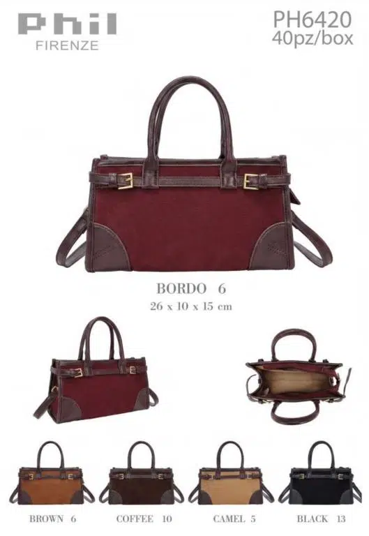 Bolso de Mano Sintético Bicolor de Mujer con Tejido de Calidad y Estilo Cinturón Frontal - Imagen 8