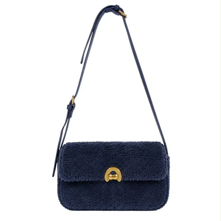 Bolso Bandolera Sintético Estilo Borreguito con Solapa de Giro y Precioso Diseño para Mujer - Imagen 4