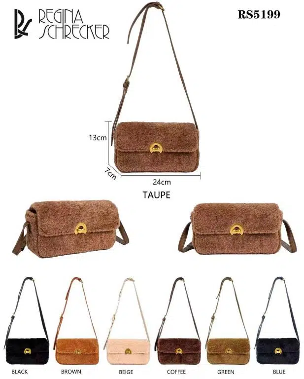 Bolso Bandolera Sintético Estilo Borreguito con Solapa de Giro y Precioso Diseño para Mujer - Imagen 7
