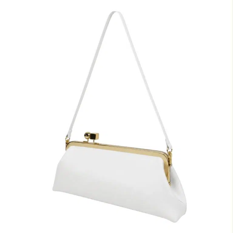 Bolso de Hombro Sintético con Herrajes en Plata y Oro, Cierre de Click y Asa Larga para Mujer - Imagen 4