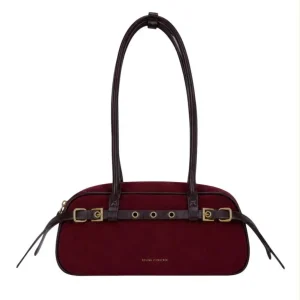 Bolso de Hombro Sintético Regina Schrecker con Cinturón Frontal Decorativo y Asas Largas Mujer