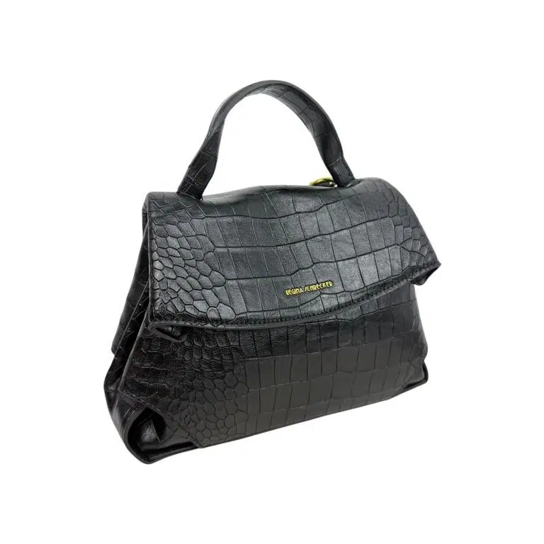 Bolso de Mano Sintético con Diseño Estilo Cocodrilo, Solapa y Cremallera para Mujer - Imagen 8