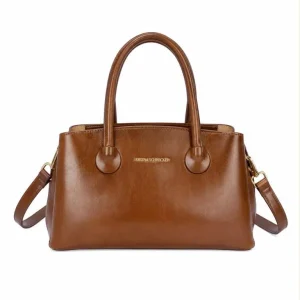 Bolso de Mano Sintético Regina Schrecker con 3 Compartimentos y Gran Calidad Mujer