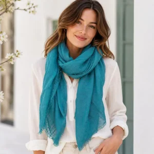 Fular Para Mujer de Colores Lisos en Viscosa y Algodón