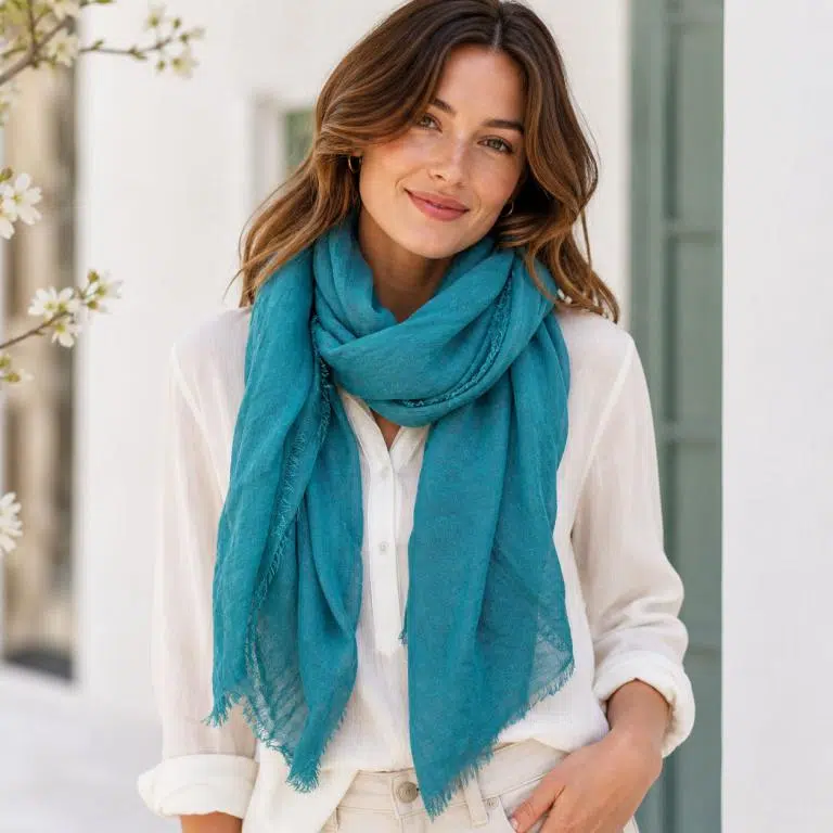 Fular Para Mujer de Colores Lisos en Viscosa y Algodón