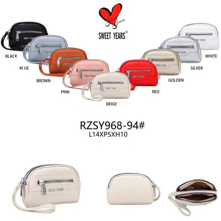 Monedero Sintético y Compacto para Mujer con 2 Compartimentos, Bolsillo Frontal y Asa de Mano - Imagen 3