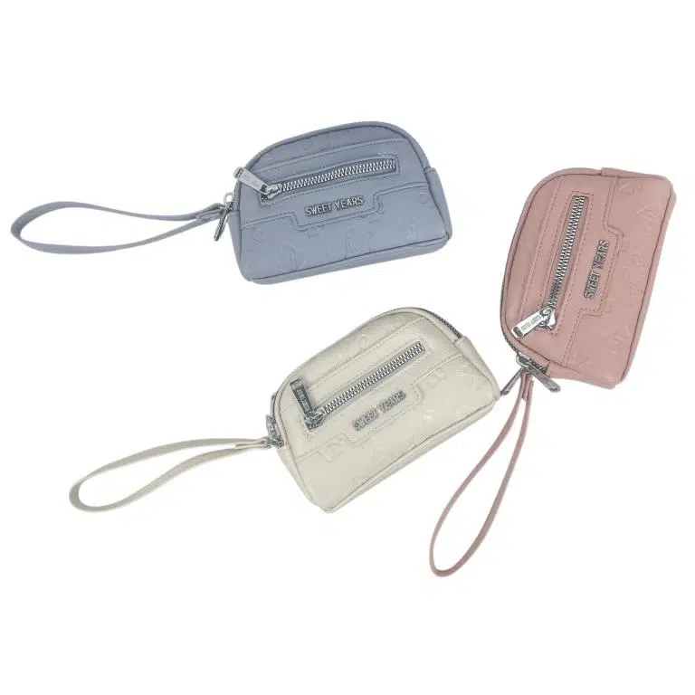 Monedero Sintético y Compacto para Mujer con 2 Compartimentos, Bolsillo Frontal y Asa de Mano - Imagen 6