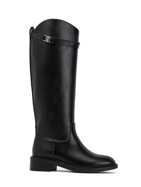 Botas Altas de Elegante Diseño con Correa y Hebilla Decorativa para Mujer - Imagen 6