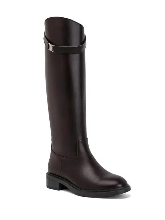 Botas Altas de Elegante Diseño con Correa y Hebilla Decorativa para Mujer - Imagen 3