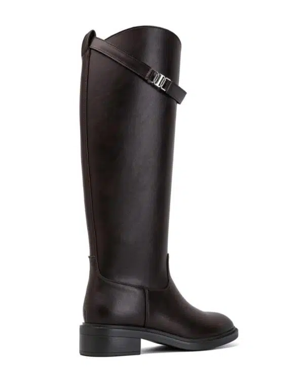 Botas Altas de Elegante Diseño con Correa y Hebilla Decorativa para Mujer - Imagen 9